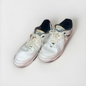 Mens Dexter Ricky Bowling Shoes White Black Size 10 Vintage Pre-Owned